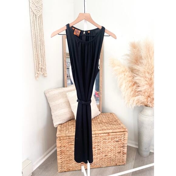 Tory Burch Silky Black Dress Medium - Picture 1 of 6